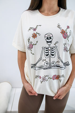 Yogi Skeleton Oversized Tee