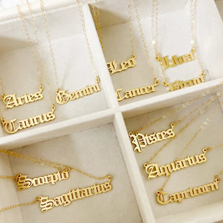 Zodiac Pendant Necklace
