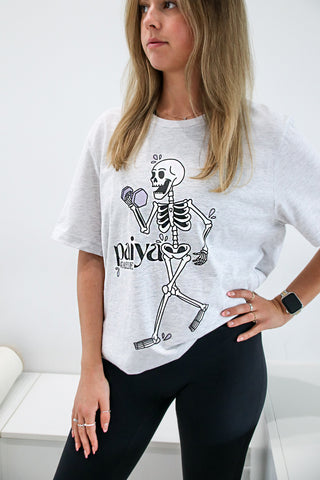 Workout Skeleton Oversized Tee