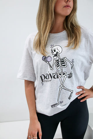 Workout Skeleton Oversized Tee