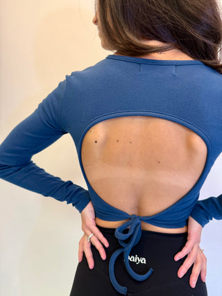 Jilly Open-Back Long Sleeve