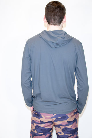 Men's Long Sleeve Hood Tee