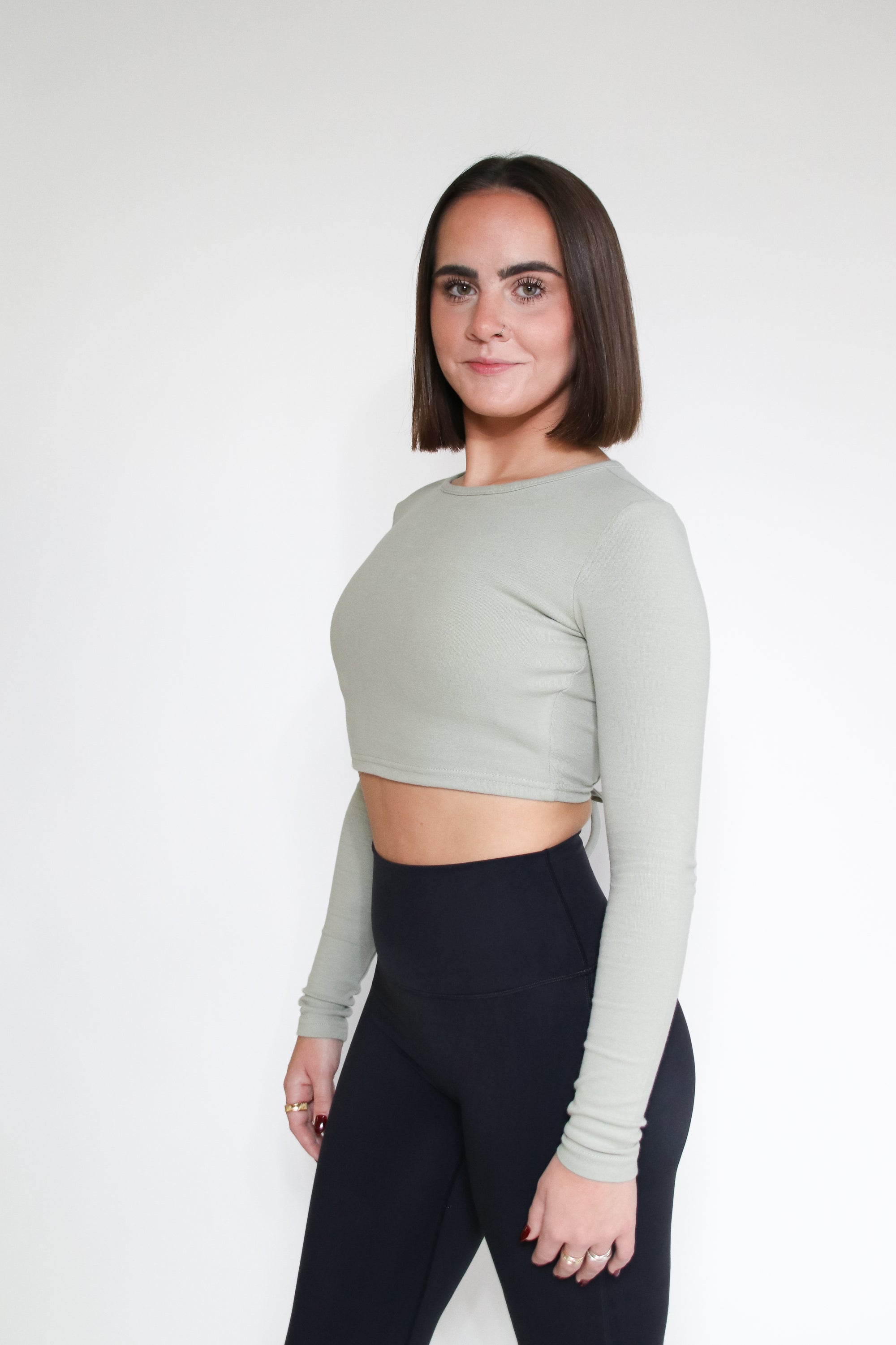 Jilly Open-Back Long Sleeve