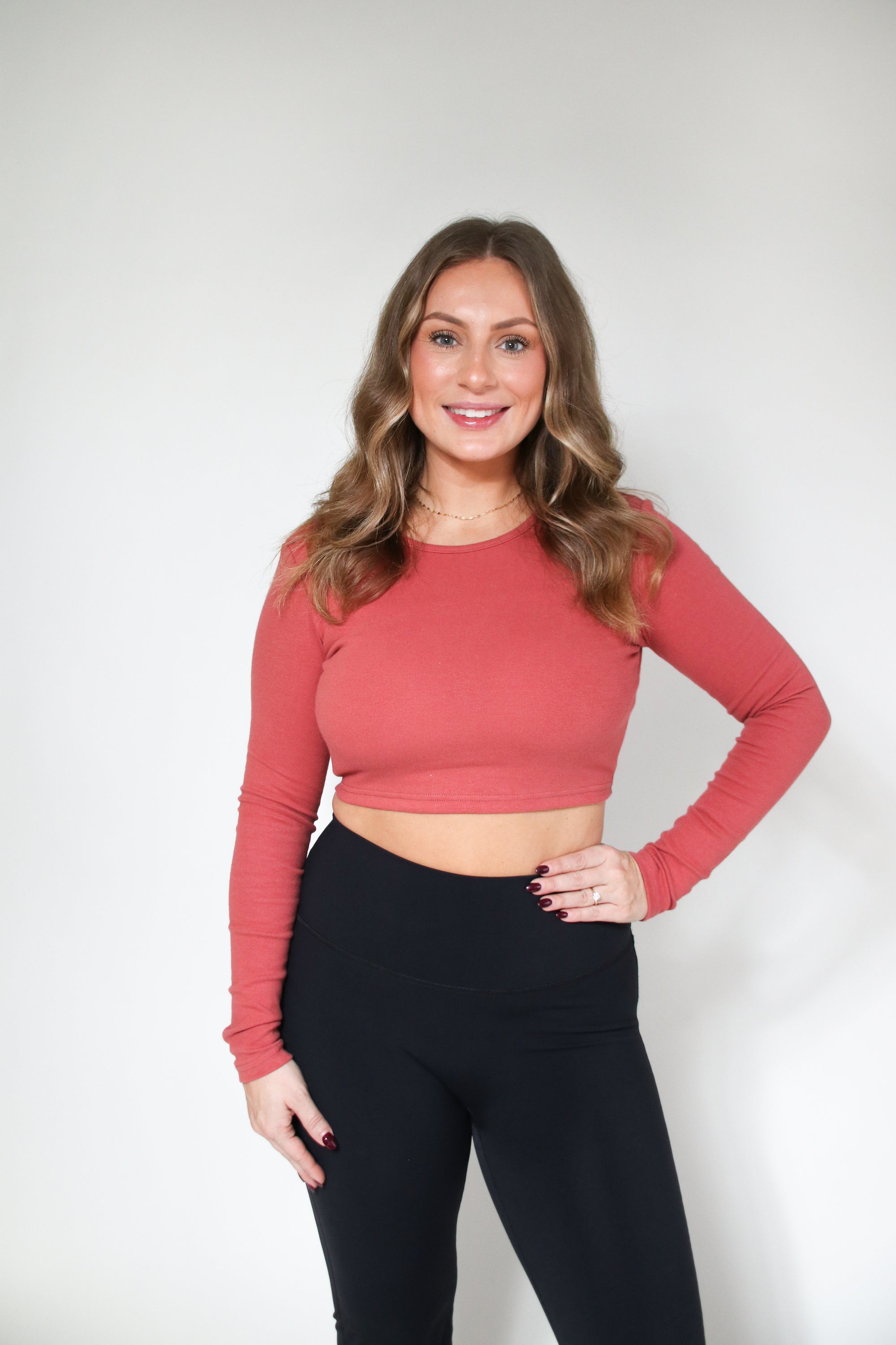 Jilly Open-Back Long Sleeve