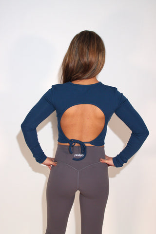 Jilly Open-Back Long Sleeve