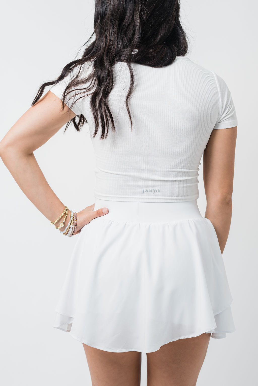 Meet Me On The Court Skirt - White