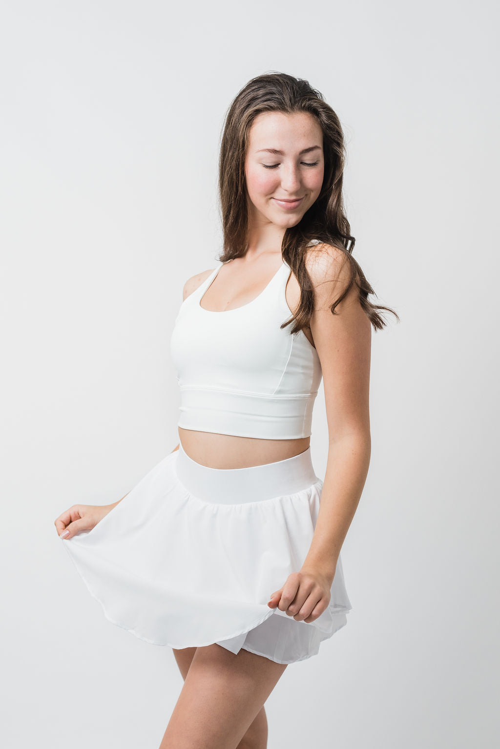 Meet Me On The Court Skirt - White