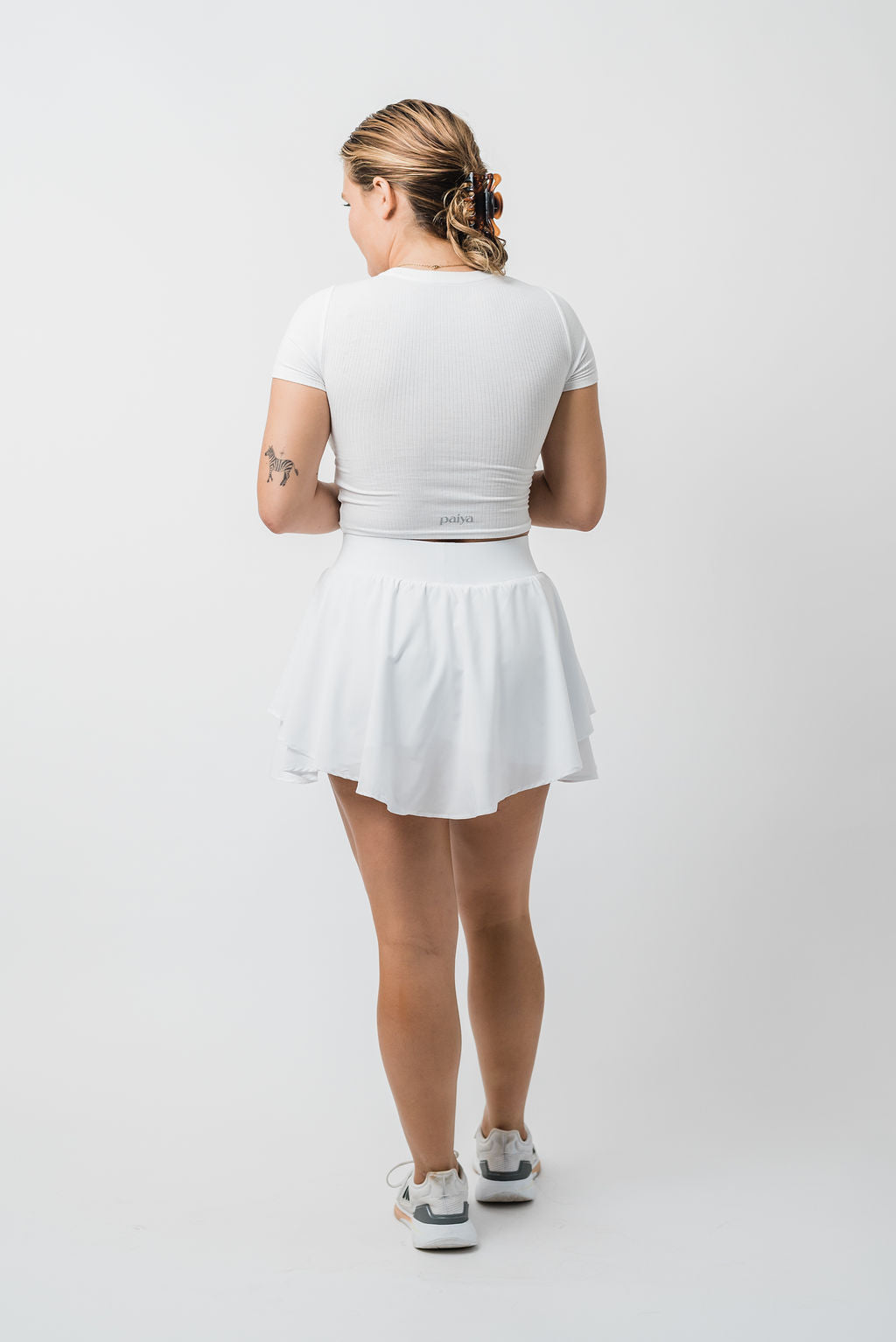 Meet Me On The Court Skirt - White