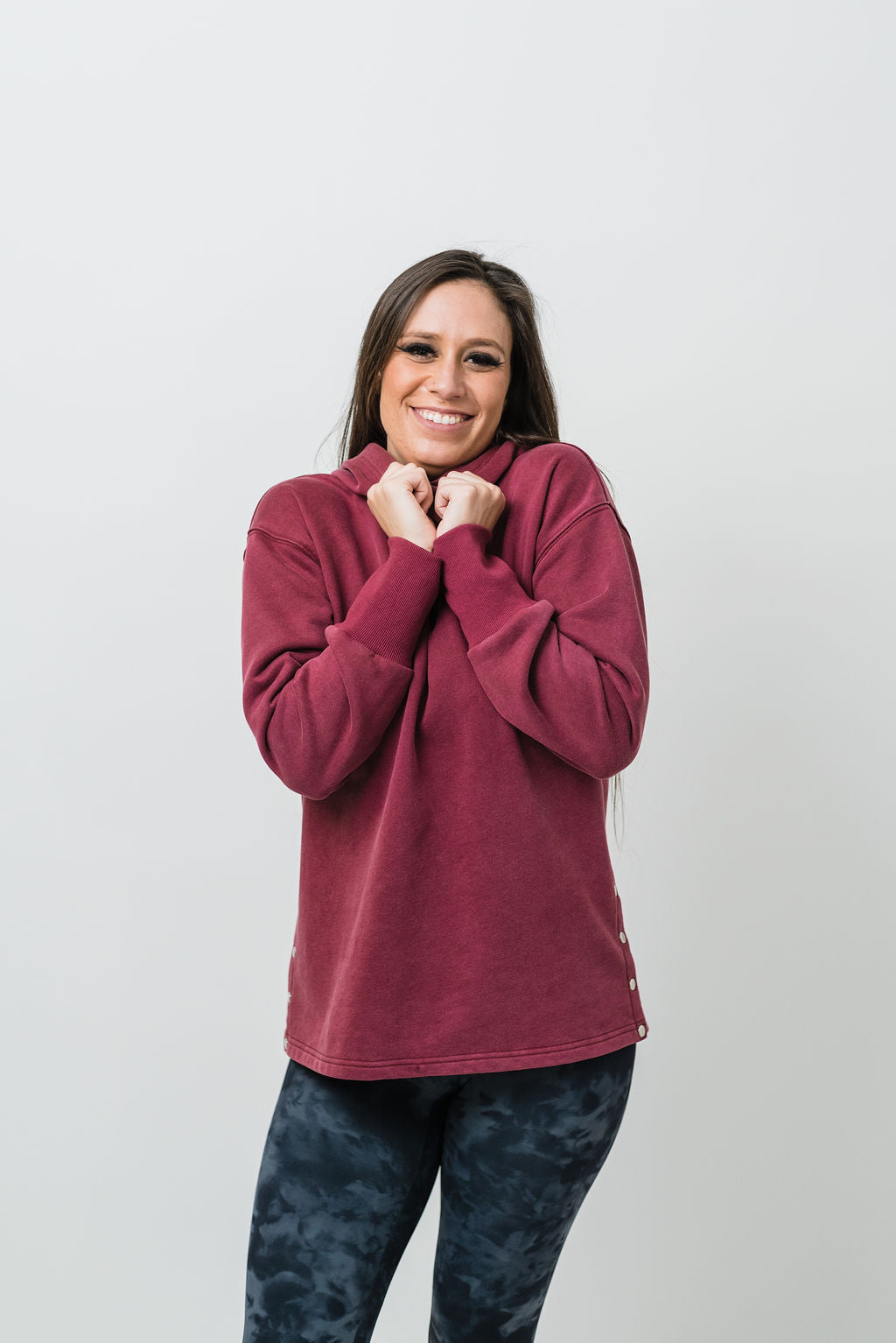 Alexandra Hoodie - Wine