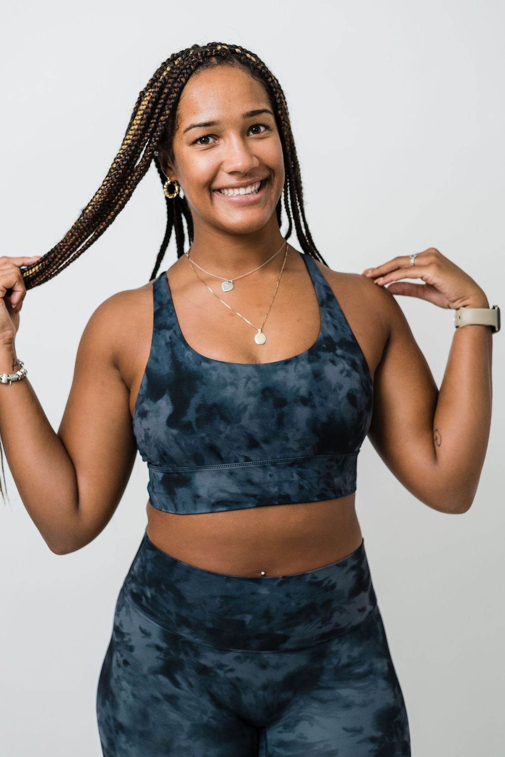 Bare Bra - Black Tie Dye