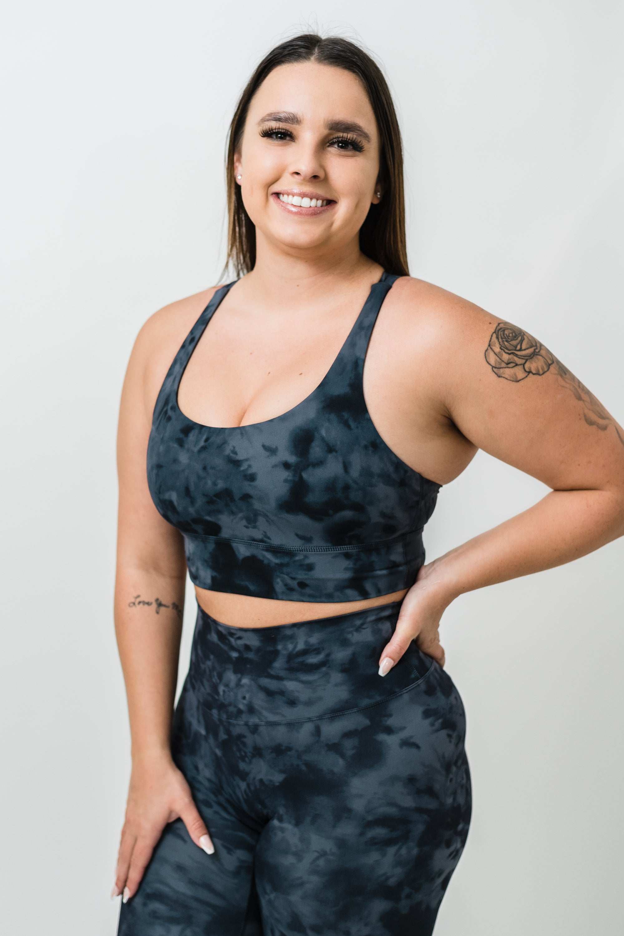 Bare Bra - Black Tie Dye