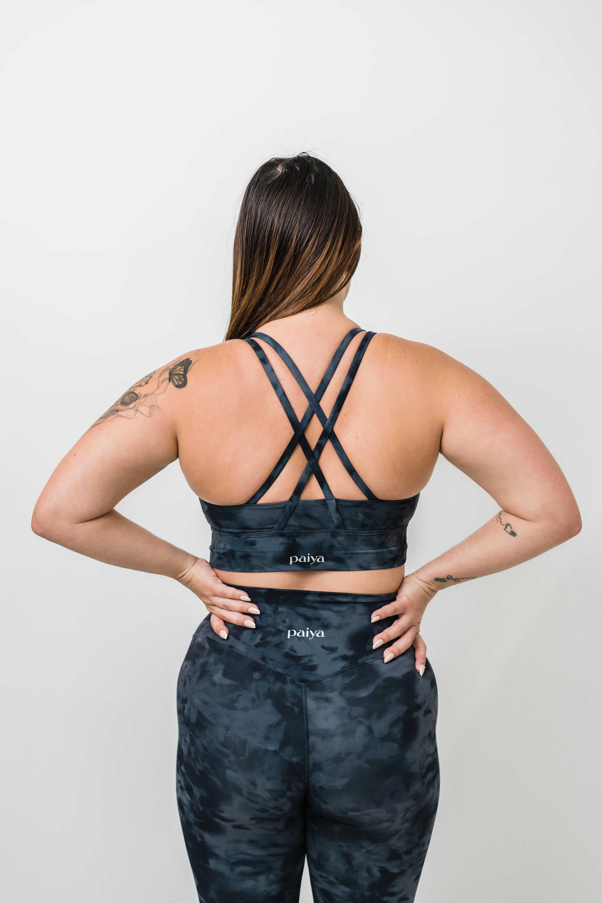 Bare Bra - Black Tie Dye